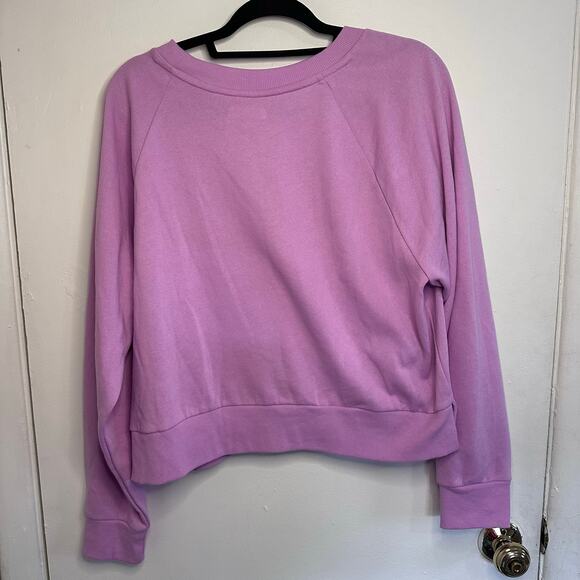 Womans Colsie fleece pink lounge crewneck sweatshirt size XL - Picture 3 of 6